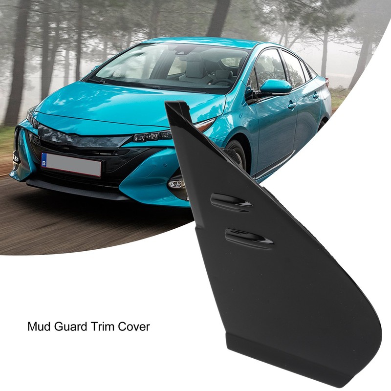 Front Mud Guard Trim Cover Mud Guard Decorative Cover Black