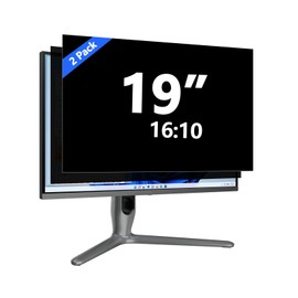 19 Inch Privacy Screen for Computer Monitor [2 Pack] Computer Screen Privacy Shield Eye Protection Anti Glare Blue Light Monitor Privacy Screen 19 Inch 16:10 Aspect Ratio