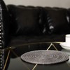 FUN LAVIE 4 PCS Round Placemats for Dining Table Thread