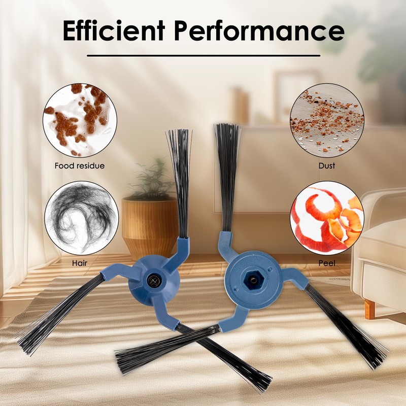 (8 Pack) X10 Pro Omni Side Brushes for Eufy X10