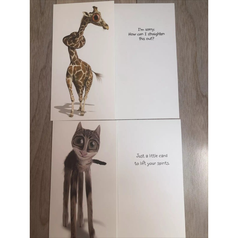 Twisted Whiskers Greeting Card w/ Envelope