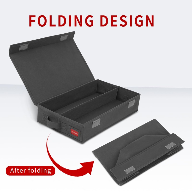 NUSWOR Stackable Tape Storage Boxes - Dust-proof Racks with Lid