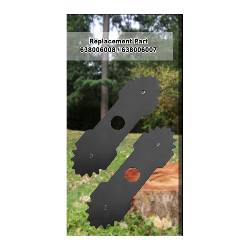 WEZCHUGHAOL 2 PCS Heavy Duty Lawn Mower Edger Blades with