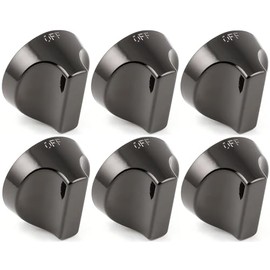 OCS Parts A32001 On/Off Knobs for American Range Broilers, Ranges, Griddles and Burners | 6-Pack | Compatible Replacement for American Range A32001