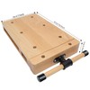 Wood Woodworking Table Vise Workbench with G-Shape Fixing Clips and