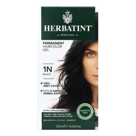 Gel Para Teñir El Cabello Herbatint 1n Black 135 Ml Sin Alco