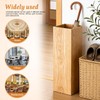 DOITOOL Wooden Umbrella Bucket Stand for Entryway Indoor Use 19.68X6.29X6.29In