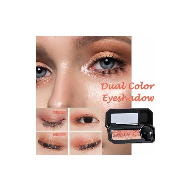Sombra de Ojos de Doble Color,Paleta de Maquillaje de Ojos
