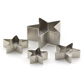 MyTinyWorld Set of 4 Different Sized Star Shaped Sugarcraft / Clay Cutters