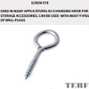 TERF® 55mm Eye Screw Hooks 55mm (2.16 inch) Ring Shape