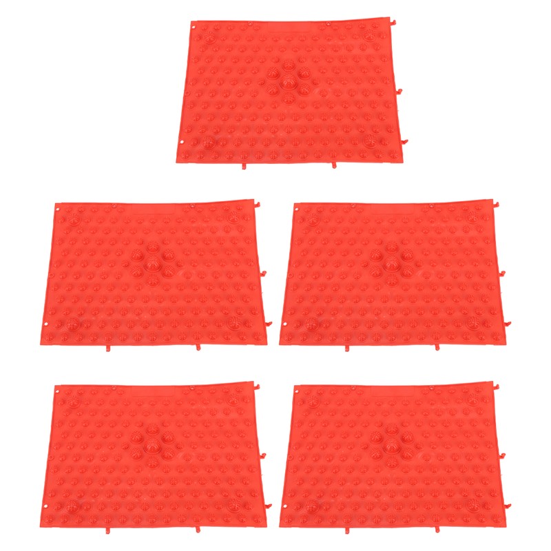 5Pcs Foot Massage Mat TPE Acupressure Walking Toe Plate Massage