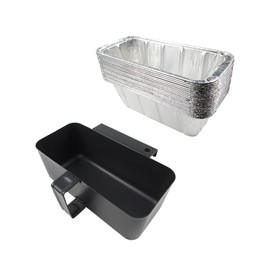 brati Upgrade Rear Grease Cup Replacement for Blackstone 17in 22in 28in 36in Griddle, Grease Tray with 20-Pack Grease Cup Disposable Liners