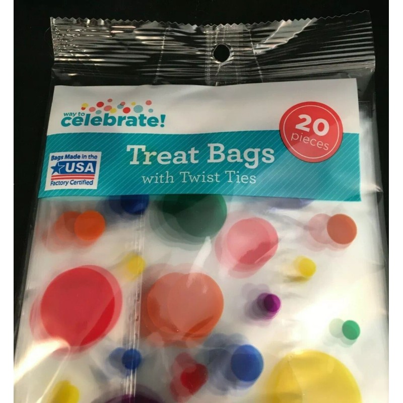 Way To Celebrate! - Treat Bags with Twist Ties -