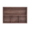 Pandapark Wood Organizer Tray,Black Walnut,Desk & Drawer Storage Box (Walnut