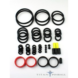 Titan Pinball Universal Pinball Machine Rubber Ring Kit - Titan Competition Silicone - GLOW!