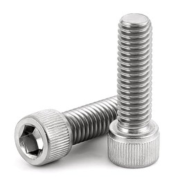 Ctaforten M6X14Socket Head Cap Screw Bolt, 304 Stainless Steel, Allen Socket Hex Drive, Full Thread, Bright Finish,50 PCS