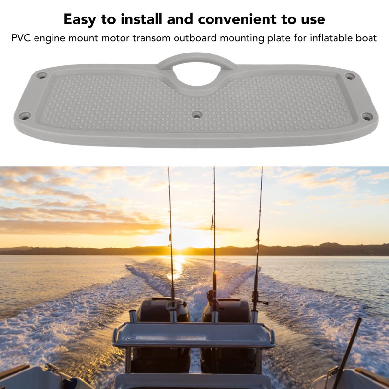 Marine Transom Support Plate, Lightweight PVC Motor Mount Transom Plate,
