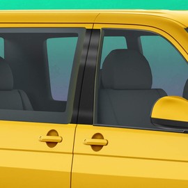 Auto-Dress B-pillar sticker set/decoration suitable for VW T5 & T6 bus (glossy black)