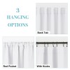RYB HOME White Curtains Drapes - Room Darkening Window Curtains