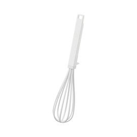 Yamazaki 6362 Silicone Handle Whisk, White, Approx. W 2.4 x D 2.4 x H 11.6 inches (6 x 6 x 29.5 cm), Tower Tower, Dishwasher Safe, Kitchen Tool