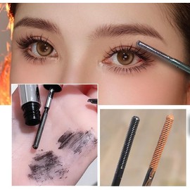 Máscara de Pestañas Iron Wand, Nueva Pestañas con Varilla de Metal sin Pincel, Máscara de Pestañas Iron de Tipo Impermeable, Duradera, Tridimensional y rizada (Sin Descascarillado) (Negro)