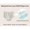 EEOST Adult Diaper Cover for Incontinence Noiseless Leak-Protection Underwear Plastic