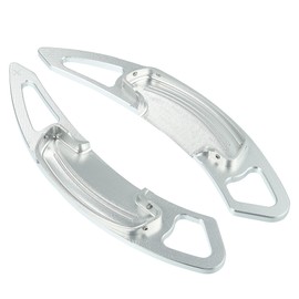 MACHSWON Car 1 Pair Steering Wheel Paddle Shifter Extension for Honda Accord 2013-2018 Spirior 2015-2018 Odyssey 2015-2018 Aluminum Alloy Silver Tone