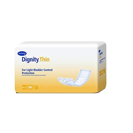 Dignity Thin Unisex Incontinent Pad Contoured 3-1/2 X 12 Inch 30054-180, Light, 45 Ct