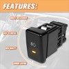 Front Dash Mount Fog Light Lamp Switch w/Wiring Harness Compatible