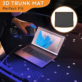 Binmotor-Floor Mats for Ford Fusion (2017-2020) 丨for Lincoln MKZ(2017-2020), Front & 2nd Row, TPE All Weather Car Mats for Ford Fusion Accessories for Lincoln MKZ Car Floor Mat