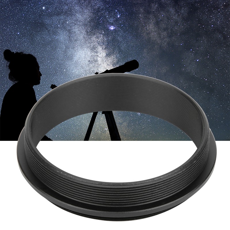 M48‑M48 Male to Male Adapter Ring Aluminium Alloy Black 48mm