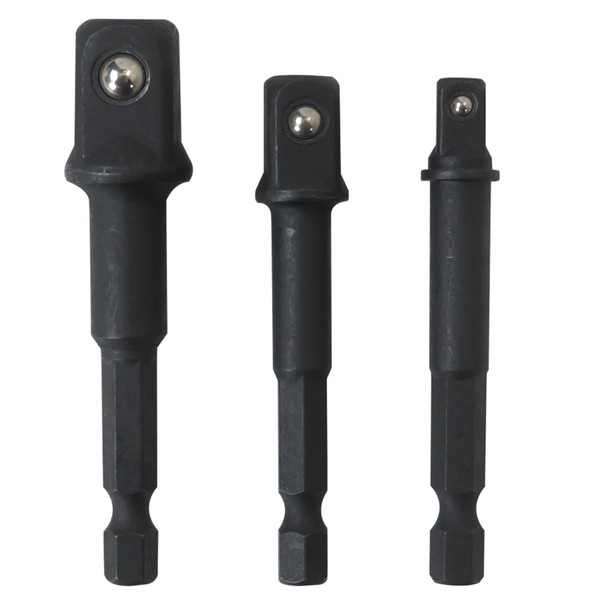 Upgranded Hevituwhe 3Piece Socket Adapter Set Compatible with Dewalt Shockwave