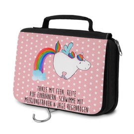 Mr. & Mrs. Panda Pegasus Unicorn Toiletry Bag, red, Hand Drawn