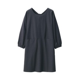 Muji 84376177 Easy to Put on and Take Off Kappo Gi Dark Gray One Size Fits All