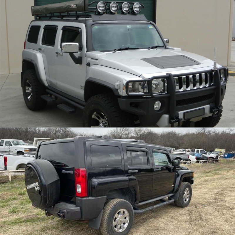 Lifeinfinity Original 4pcs Wind Deflector, Outside Mount Tape-On Rain Guards