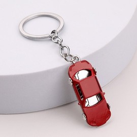 Car Keyring Mini Car Keychain Metal Key Holder Red Point / 자동차 키링 미니카 열쇠고리 메탈 키홀더 포인트 레드