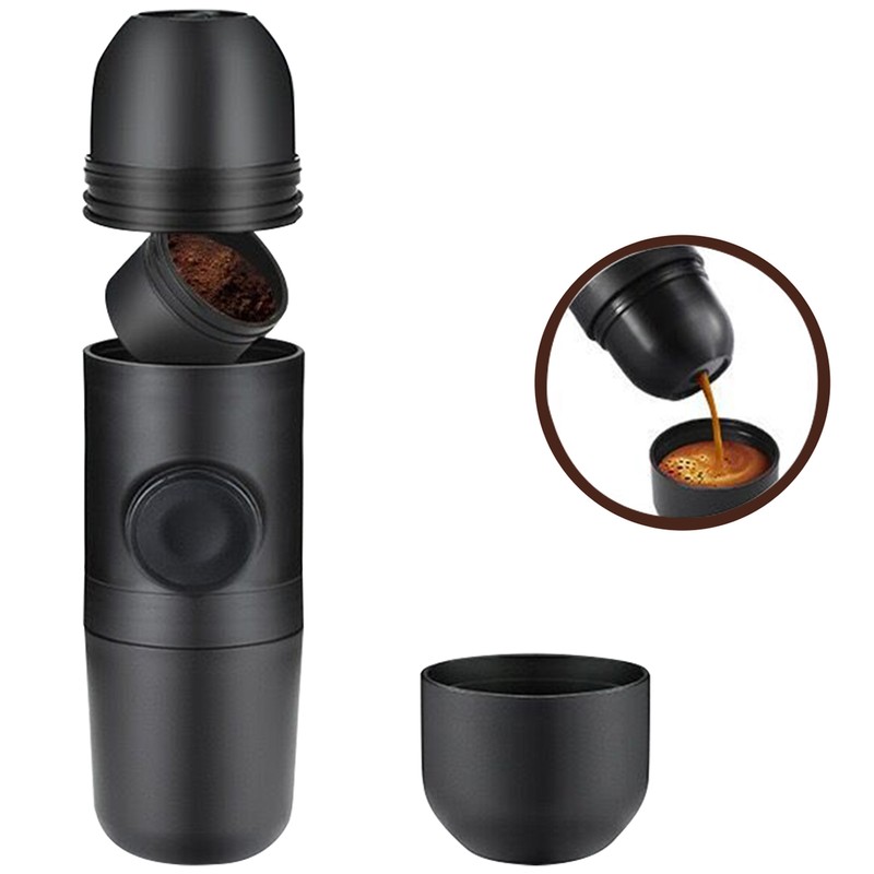 70mL Manual Coffee Machine Mini Portable Ground Coffee Espresso Machine
