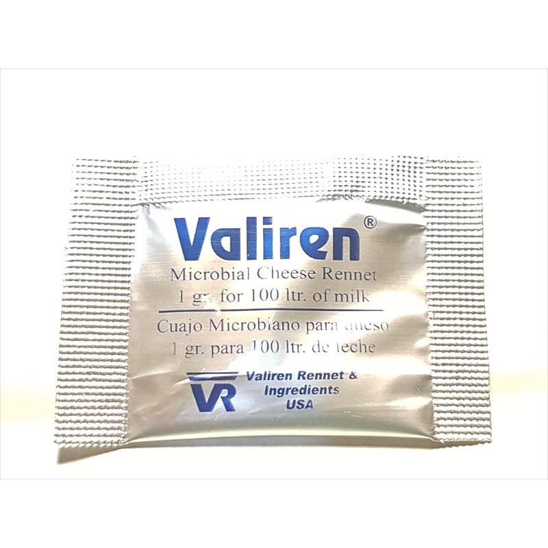 Microbial Rennet Pack of 10 sachets x 1g Use one