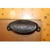 Antique Victorian Cast Iron Detailed Bin Apothecary Cupboard Drawer Pull