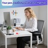 SameTech 10 Pack Adhesive Silicone Pen Holder Pencil Grips-Reusable Sticky