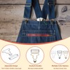 CooBigo 6 Sets 1-1/2" Overall Buckles Replacement, Suspender Buckle Metal