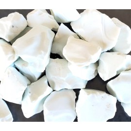 Crushed WHITE Glass, 2 lbs, Large Size, for Tumbling or Decor