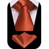 TIE G Solid Satin Woven dyed Color Formal Necktie and