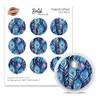 FreeStyle Libre 3 Sensor Stickers, Set of 9 "Batik Peacock"