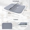 ABAZANA Foldable Drying Rack and Microfiber Mat, for Plates, Bowls