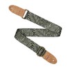 Cascha Vegan Guitar Strap with Leaf Pattern, Polyester with Cork