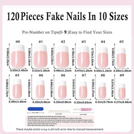 Colorblock Press on Nails, 120pcs Short Square Fake Nails, Classic Glossy Press on Acrylic Artificial False Nails for Women Girls DIY Fingernails Design
