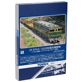 TOMIX N Gauge JR EF65 Type 1000 Model 1124 Twilight Gray Dolly 7175 Railway Model Electric Locomotive