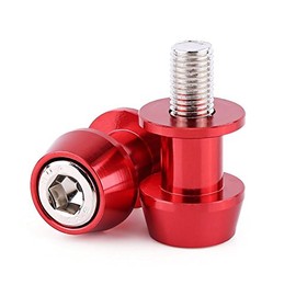 Swing Protection Repair Stand 8 / 10 mm Motorcycle Swing Arm Spool Sliders Stand Swing Arm Bobbins Swivel Arm Coil Rear Stand Swinging Rear Stand Slider Stand Bobbins Slider (10 mm Red)