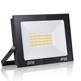 loyal 20 W LED Outdoor Spotlight, 2000 lm, Super Bright LED Projector, 6000 K Cool White Industrial Spotlight, IP65 Waterproof LED Floodlight, LED Outdoor Spotlight for Garden, Sports Field, Garage